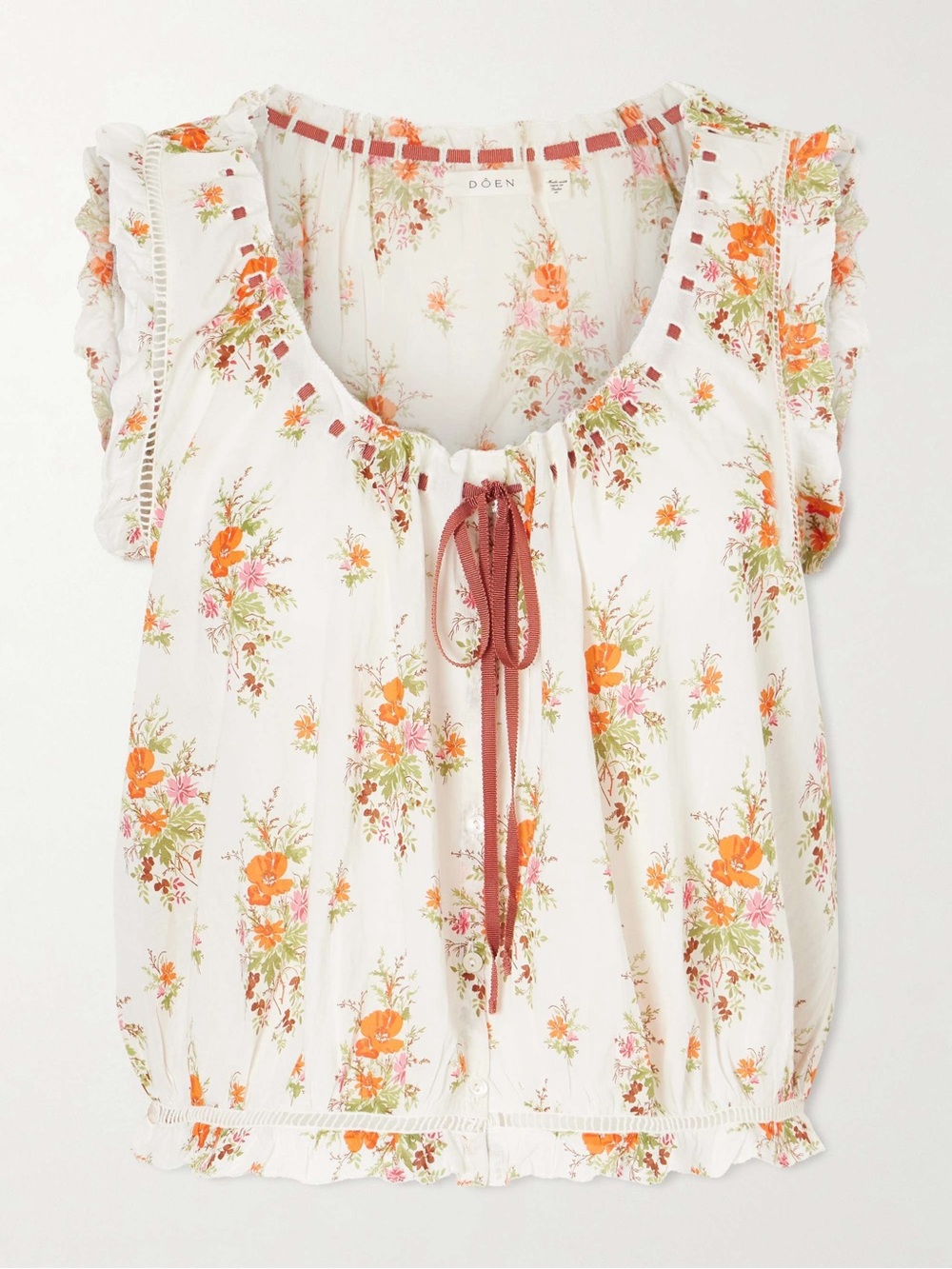 NWT- Doen- TRAVELER TOP IN ROSE PETIT BOUQUET DE CHAMONIX
Xxs